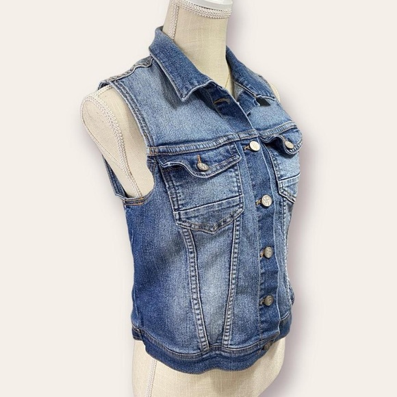 True Freedom y2k Denim Vest - Picture 2 of 4